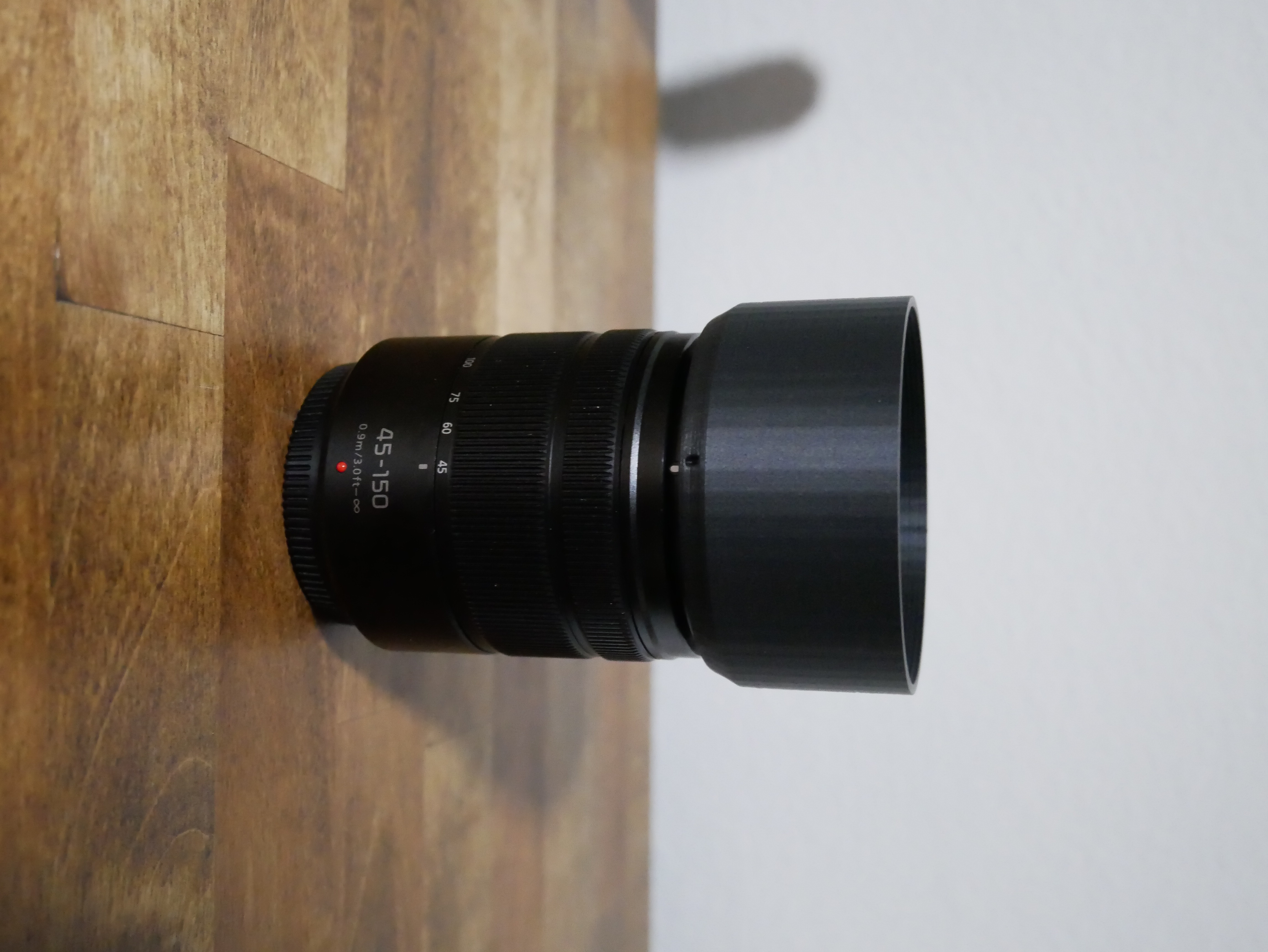 Lumix 45-150 (H-FS45150) Lens Hood | Reversible | Round