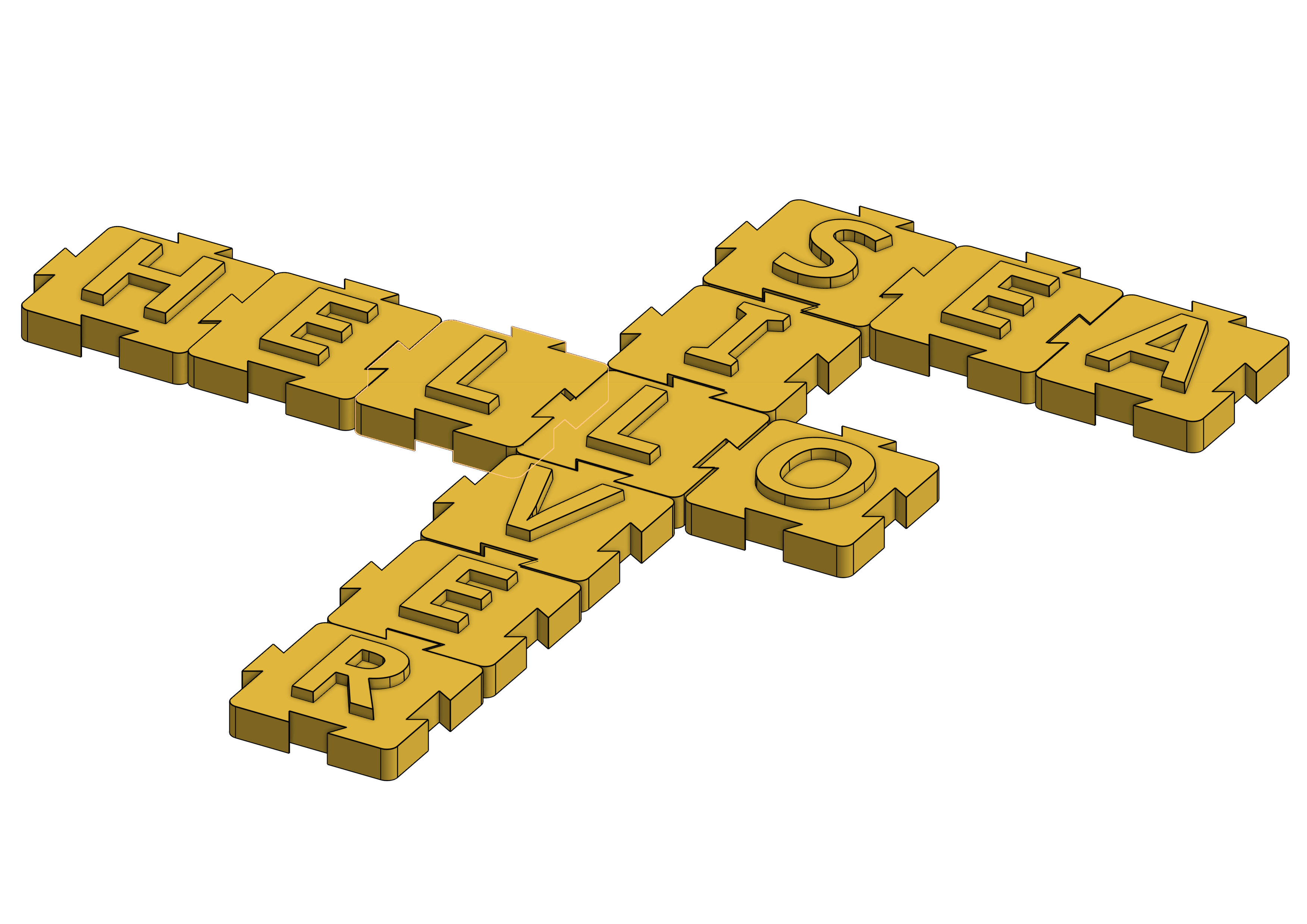 Attachable letters