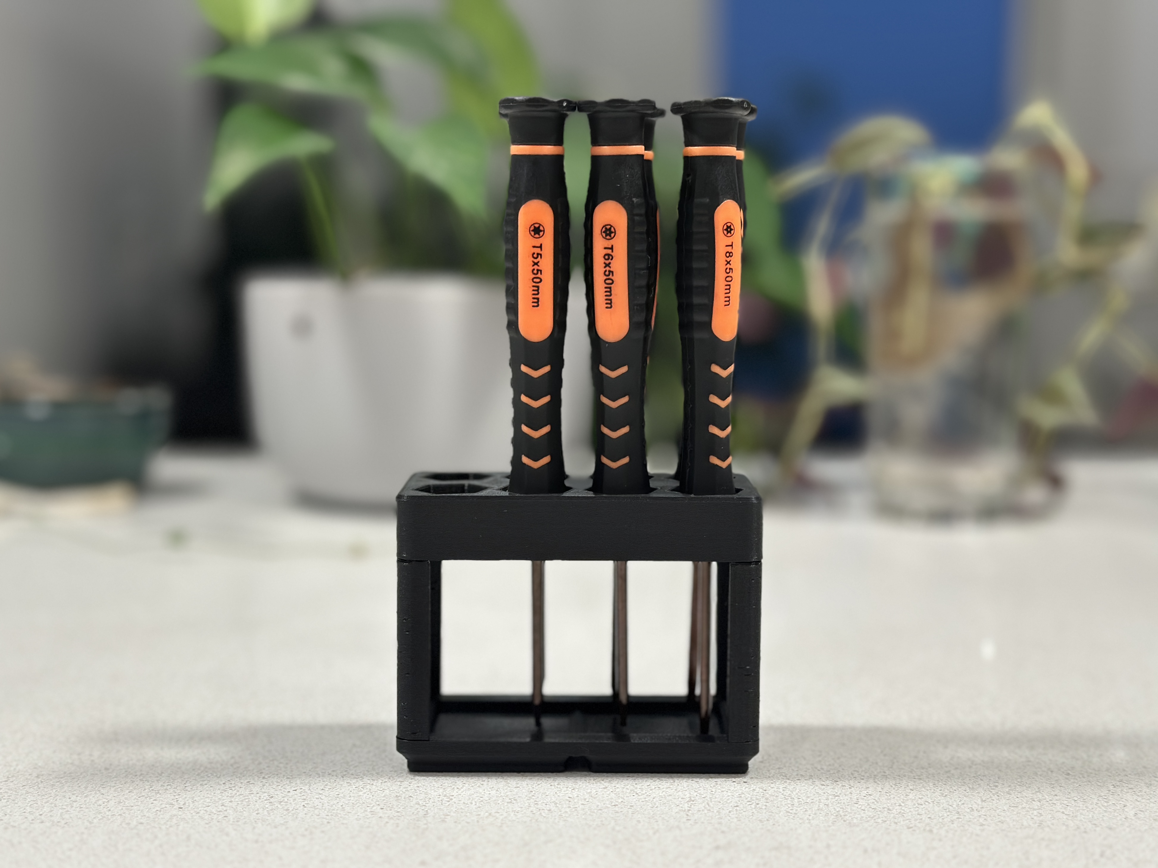 Wera Gridfinity Screwdriver Rack 1x2 - Larger Diameter 14.55mm 3D model