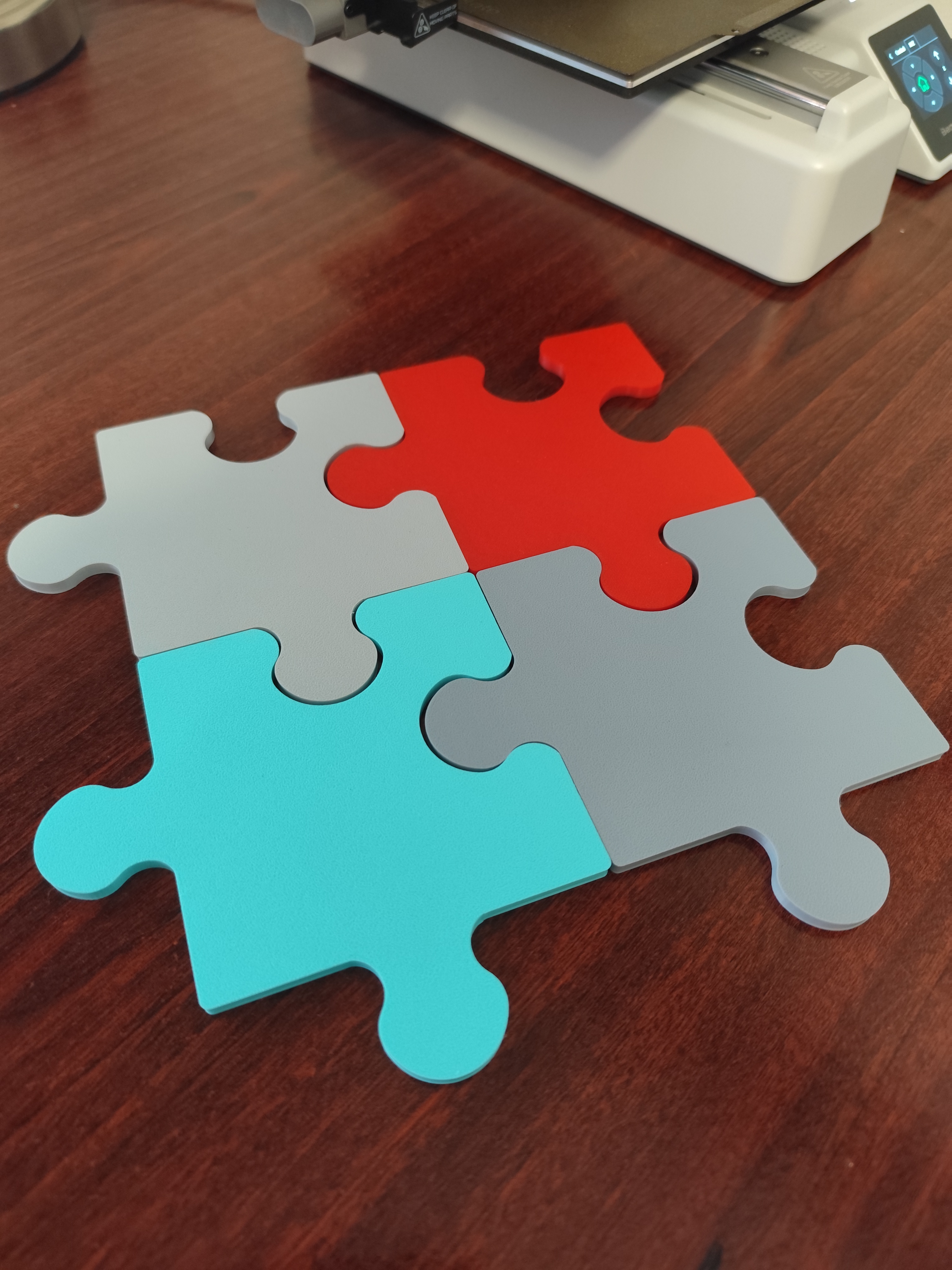 Miniatura 4 do modelo 3D Connecting Puzzle Coasters