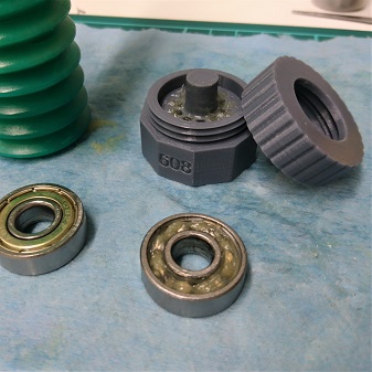 Grease-up tool for 608 bearings