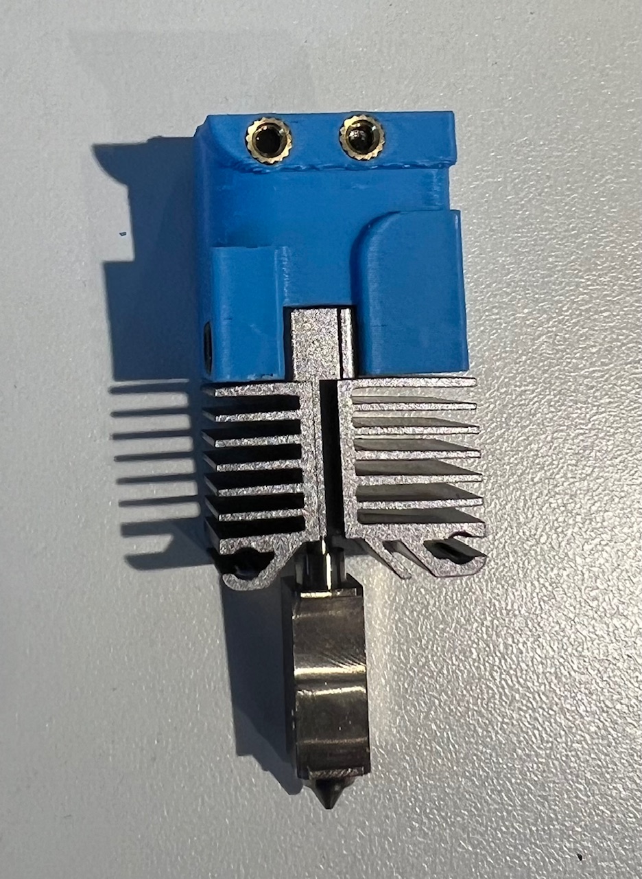 Remix of stephzic's Sovol SV08 Bambu Lab Nozzle Adapter with Heat Inserts