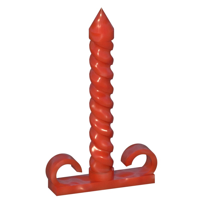 Miniatura 2 do modelo 3D Camping tent peg