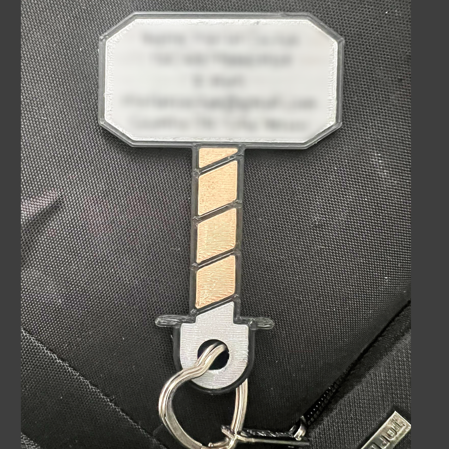 thors Hammer luggage tag