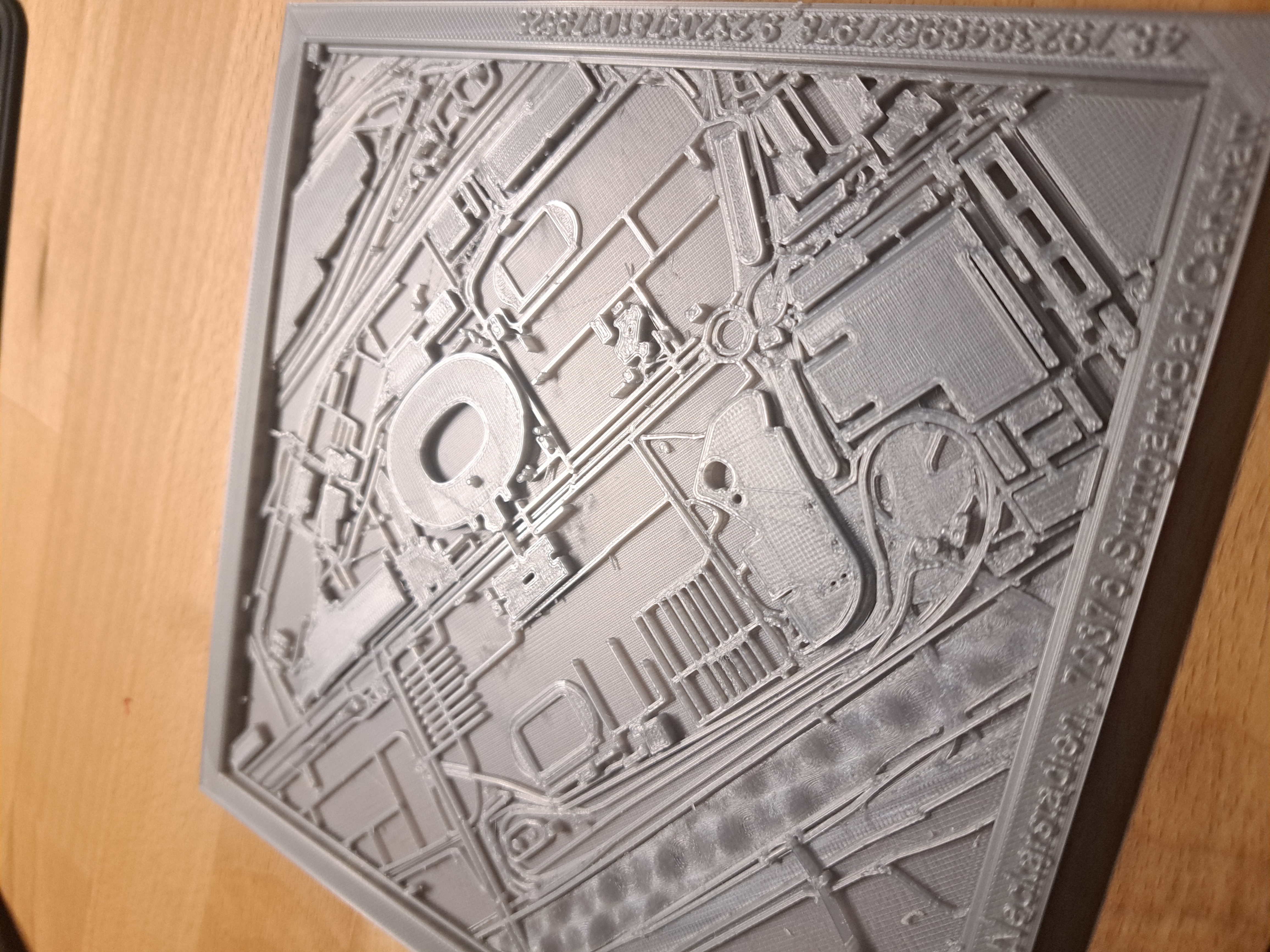 3D-Streetmap-StuttgArt ll Wallart
