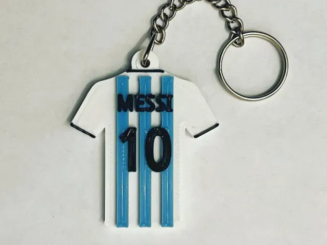 Messi camiseta de Argentina Llavero (Remix)