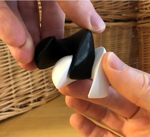 Helical heart with hidden compartment