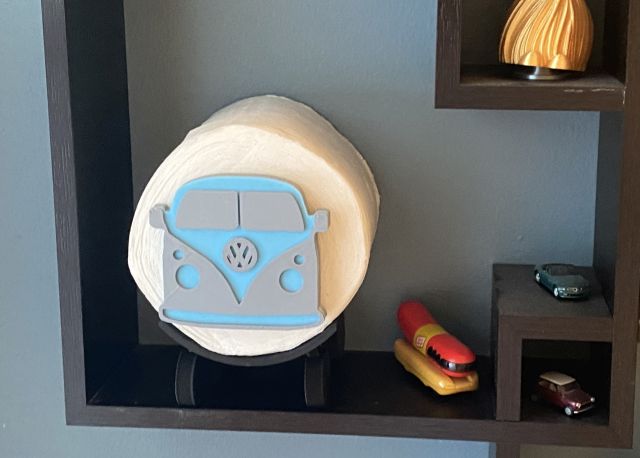 VW Bus Toilet Paper Holder 3D model thumbnail