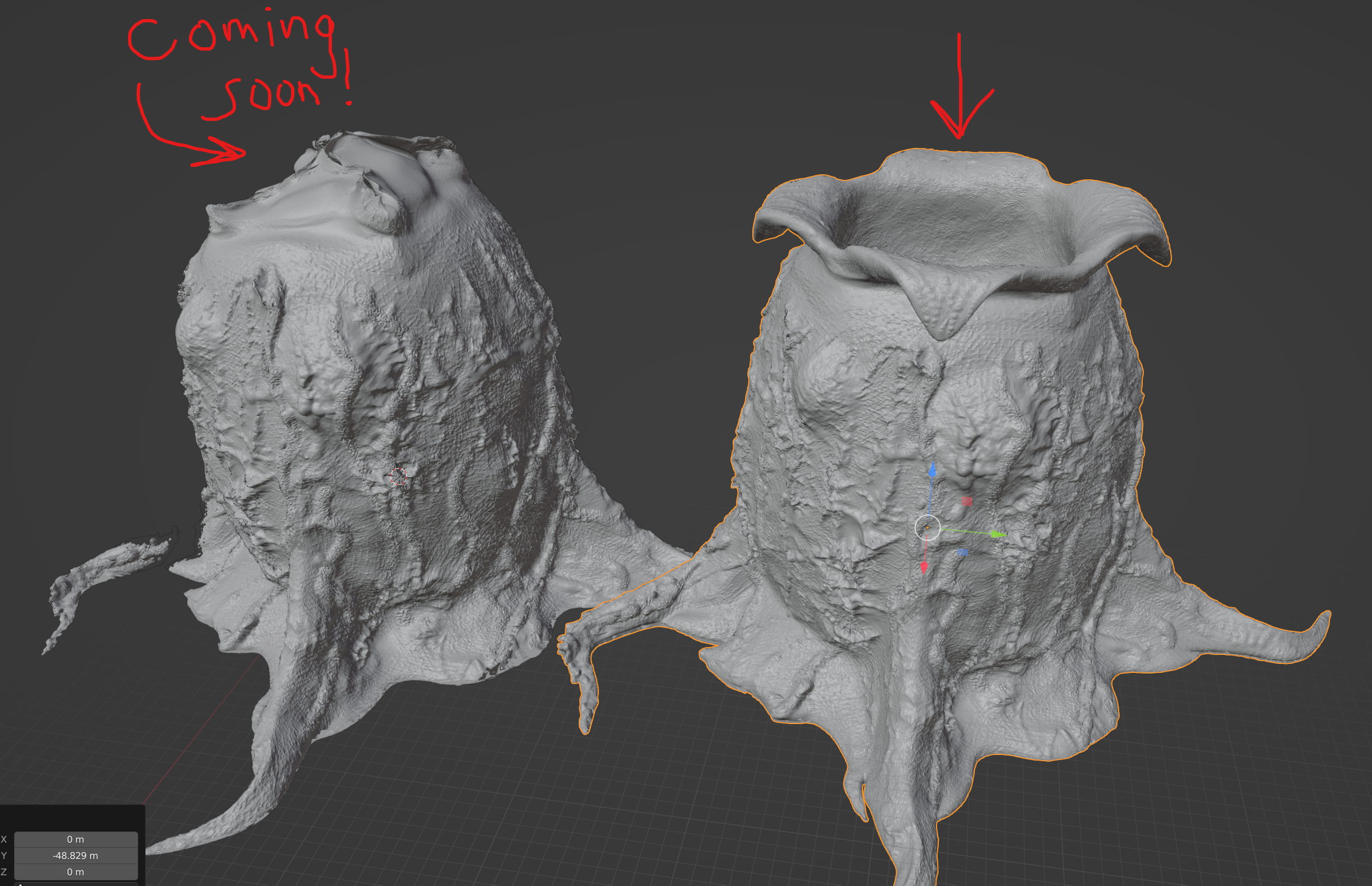 Alien xenomorph facehugger egg fully merged