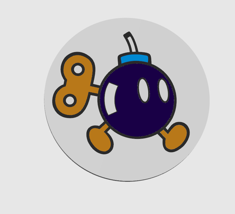 Coaster Super Mario Bob Omb