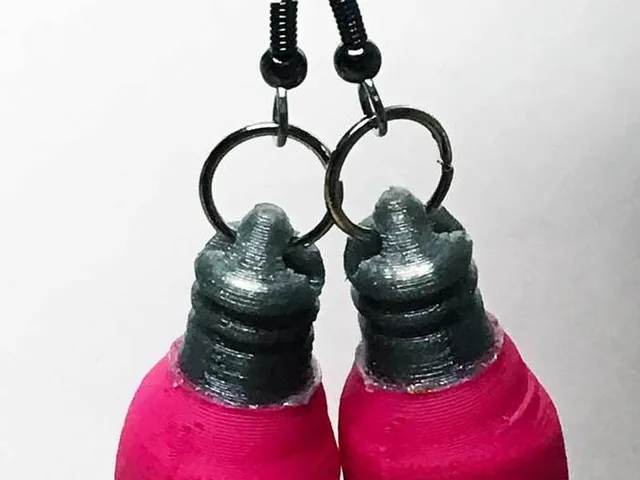 Christmas Light Earrings