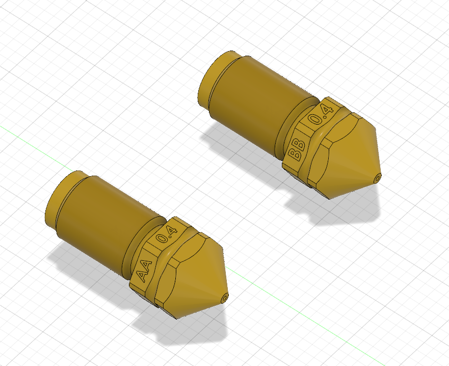 Ultimaker 3 and S5 PrintCore Nozzles (AA and BB)