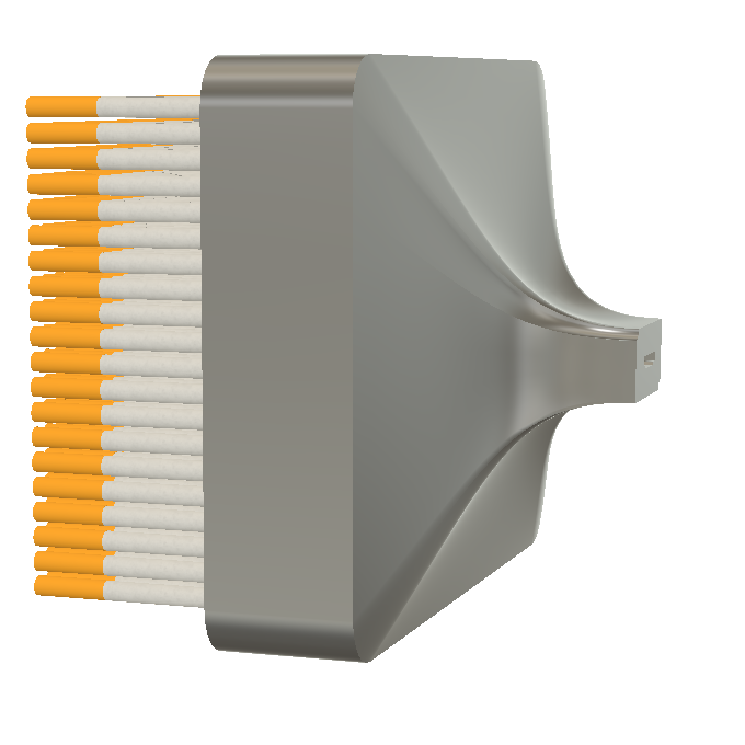 HDMI to 500 Cigarettes adapter by adammakesthings | Download free STL model 