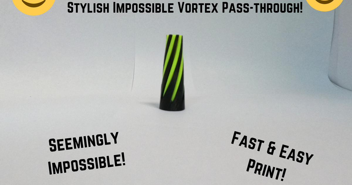Stylish Impossible Vortex Pass-Through by Master Printer | Download ...