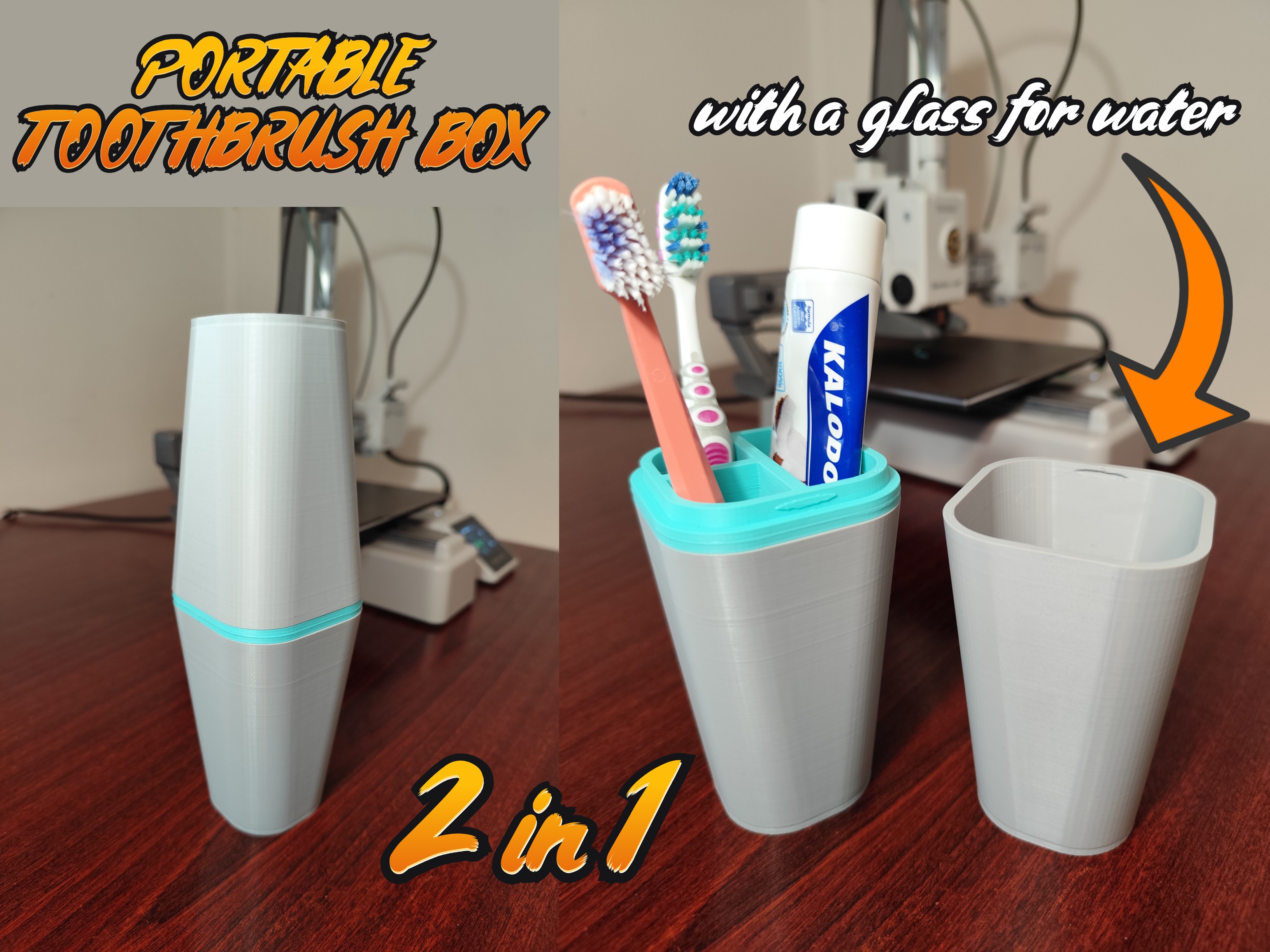 Portable Toothbrush Box
