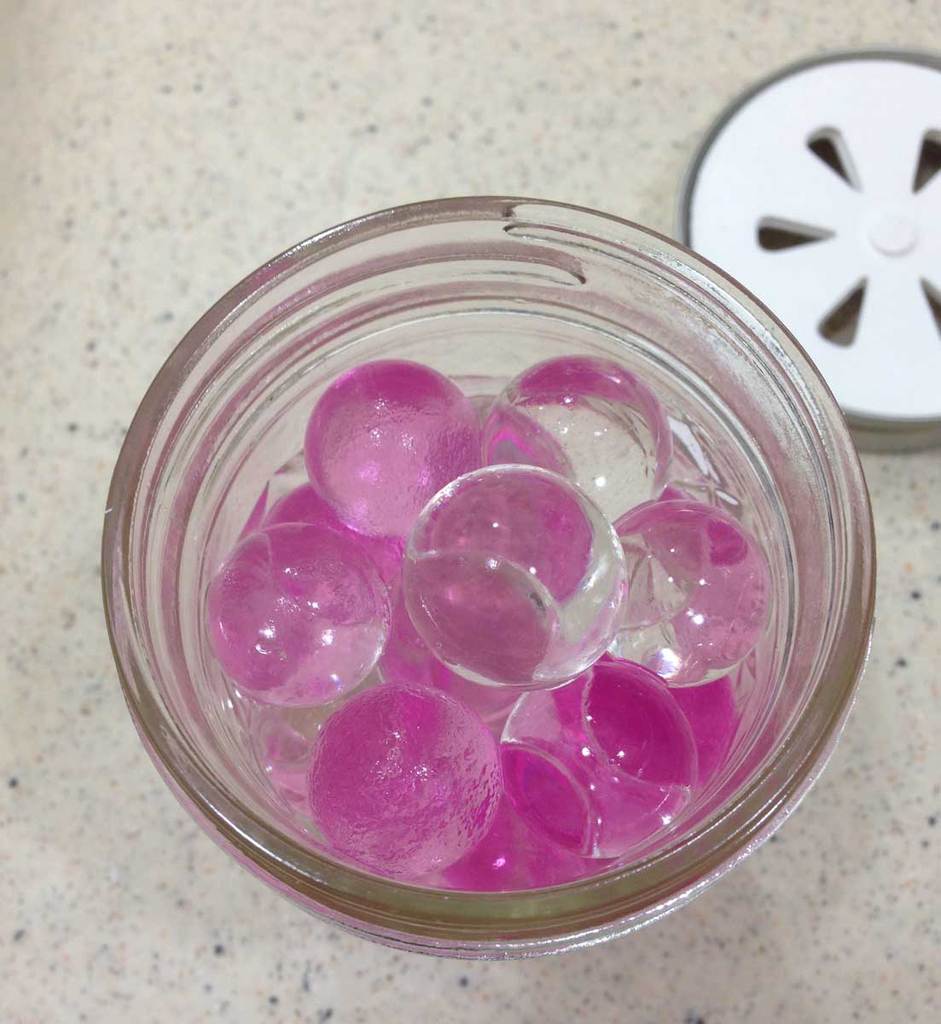 DIY Air Freshener lid for 8oz Ball quilted crystal jelly jars by
