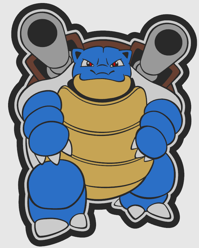 Pokemon Blastoise Lightbox