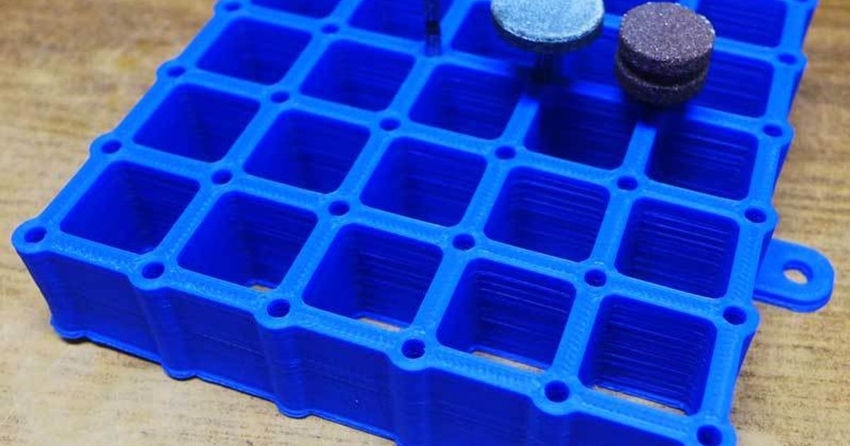 Dremel 36 Bit Holder Grid. by tmorris9 | Download free STL model ...