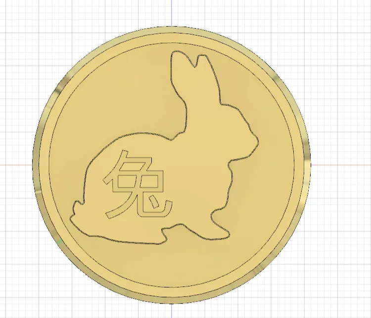 Rabbit Coin by Omega3DLab | Download free STL model | Printables.com