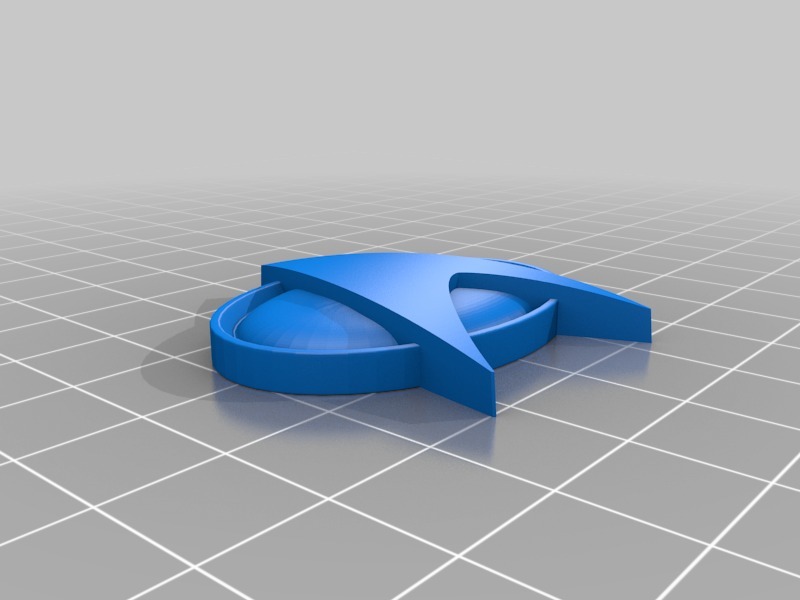 Higher resolution Trek Badge with magnet hole