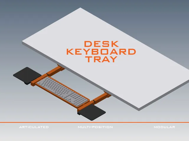 Desk Multi-Position Keyboard Tray – Articulated Mount & Modular