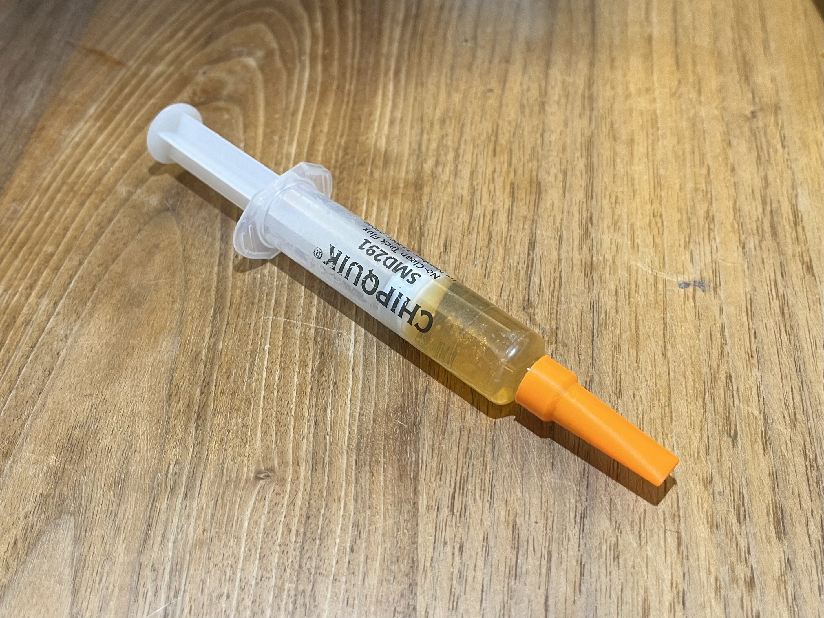 Flux Paste Syringe Cap (Chipquik SMD291 with Needle)