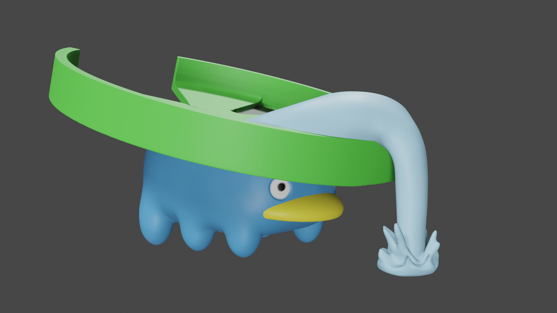 Pokemon inspired, Watering Lotad, Tabletop DnD miniature