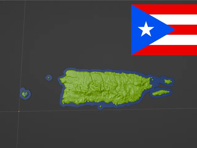 Puerto Rico, USA (PR) Topographic Map