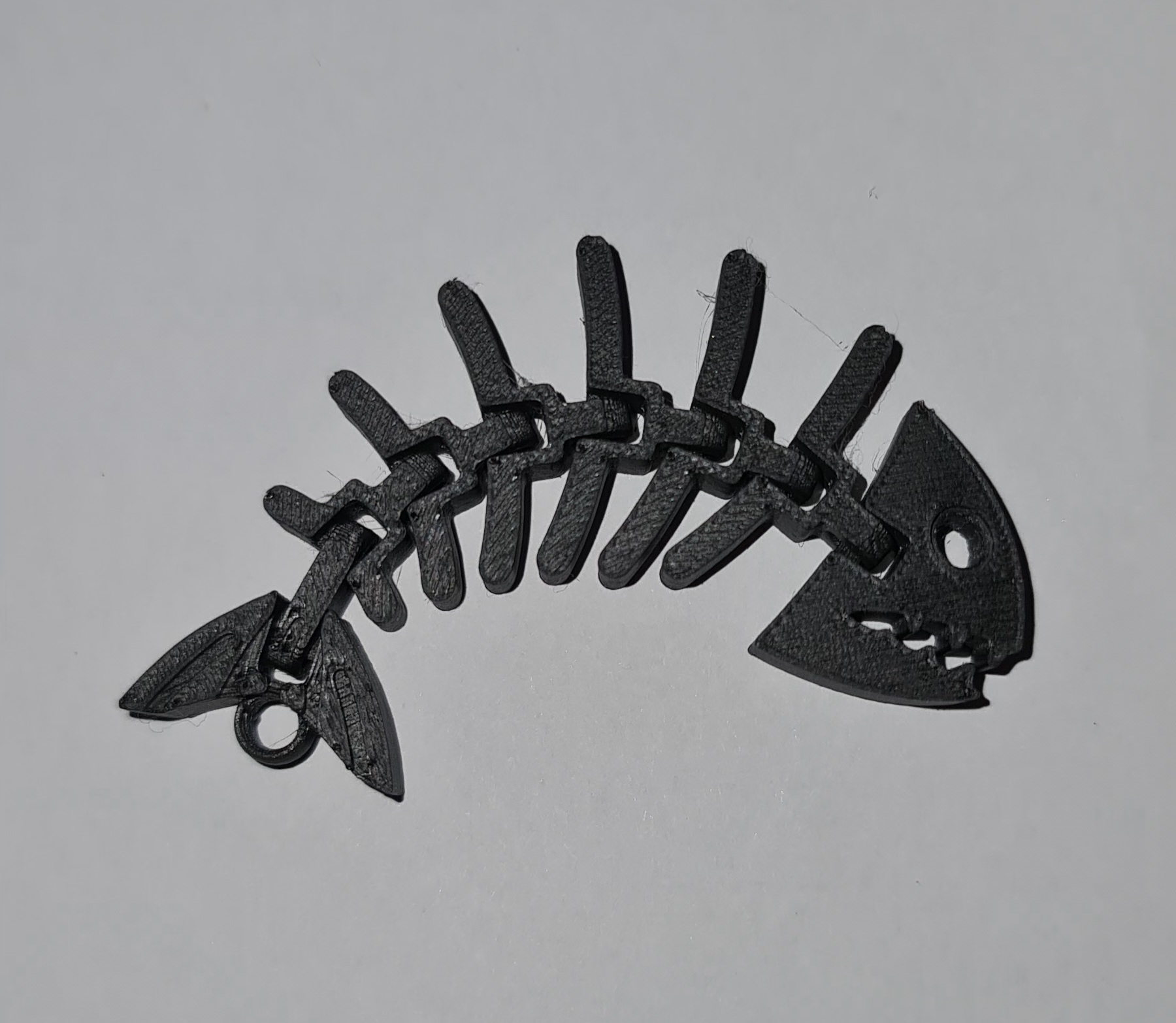 Fishbone Keychain