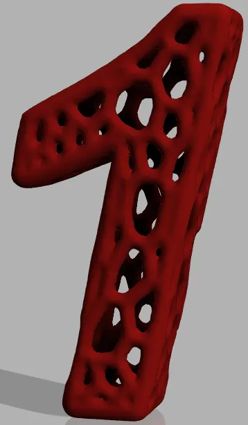 Voronoi Numbers by Titan3D | Download free STL model | Printables.com