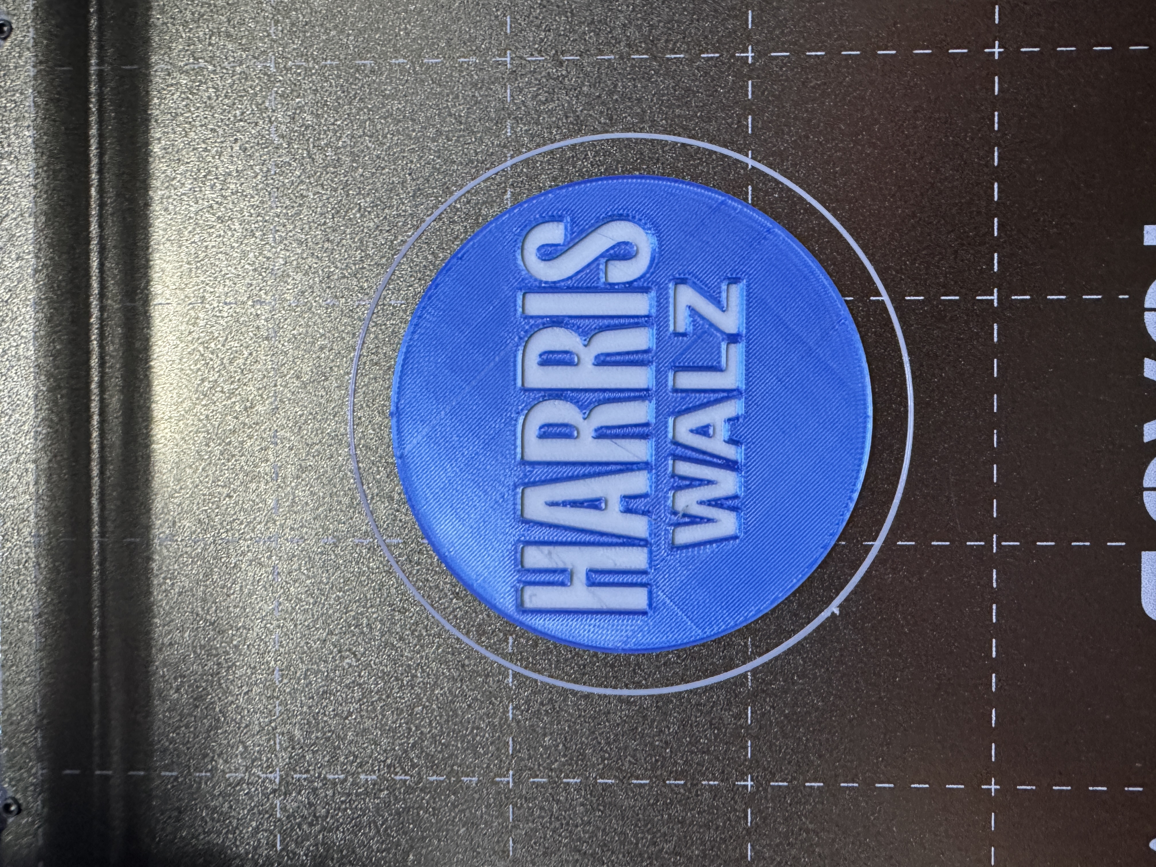 Harris - Walz campaign logo coaster