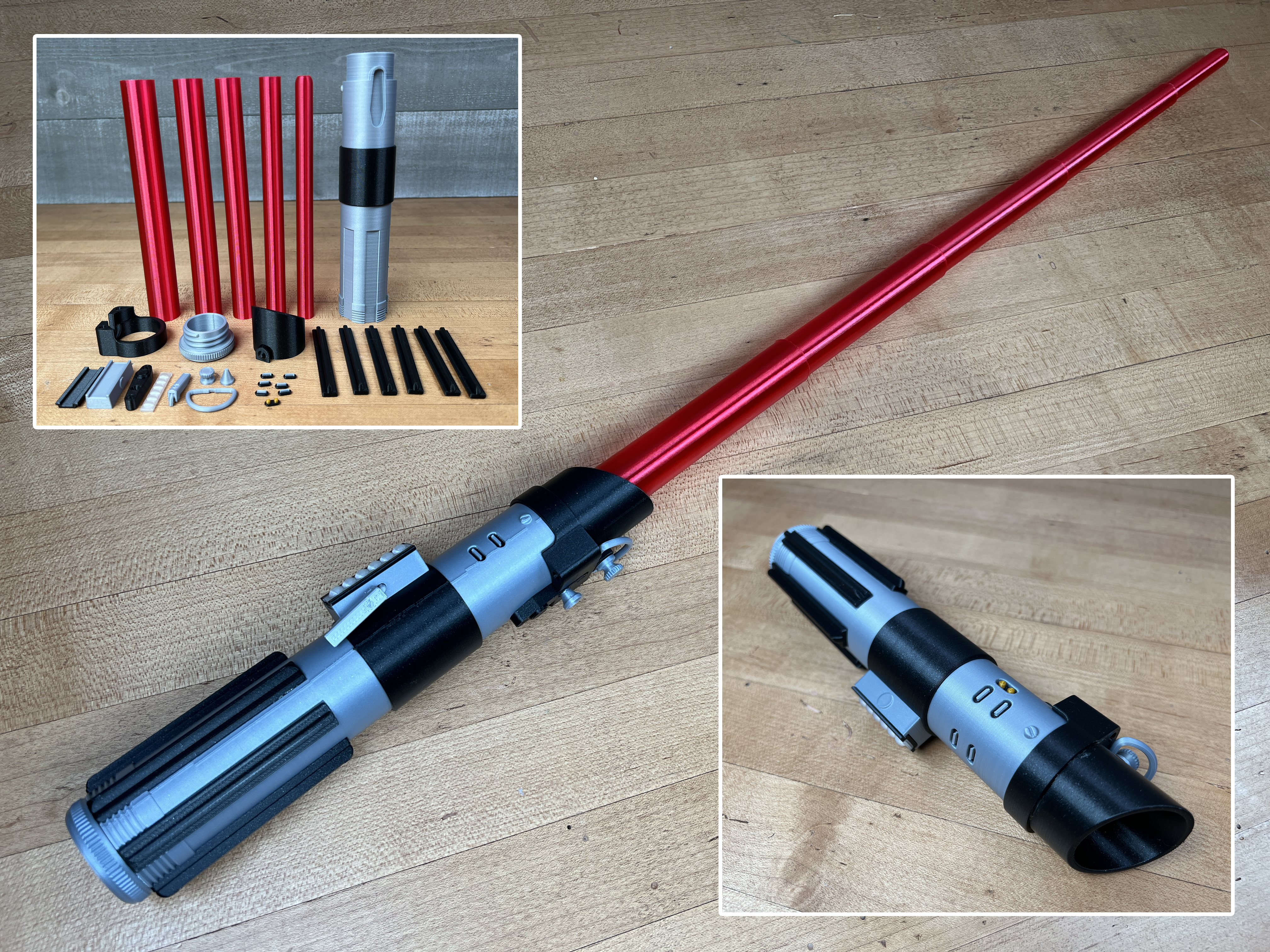 Vader's Collapsing Lightsaber Multi-Part