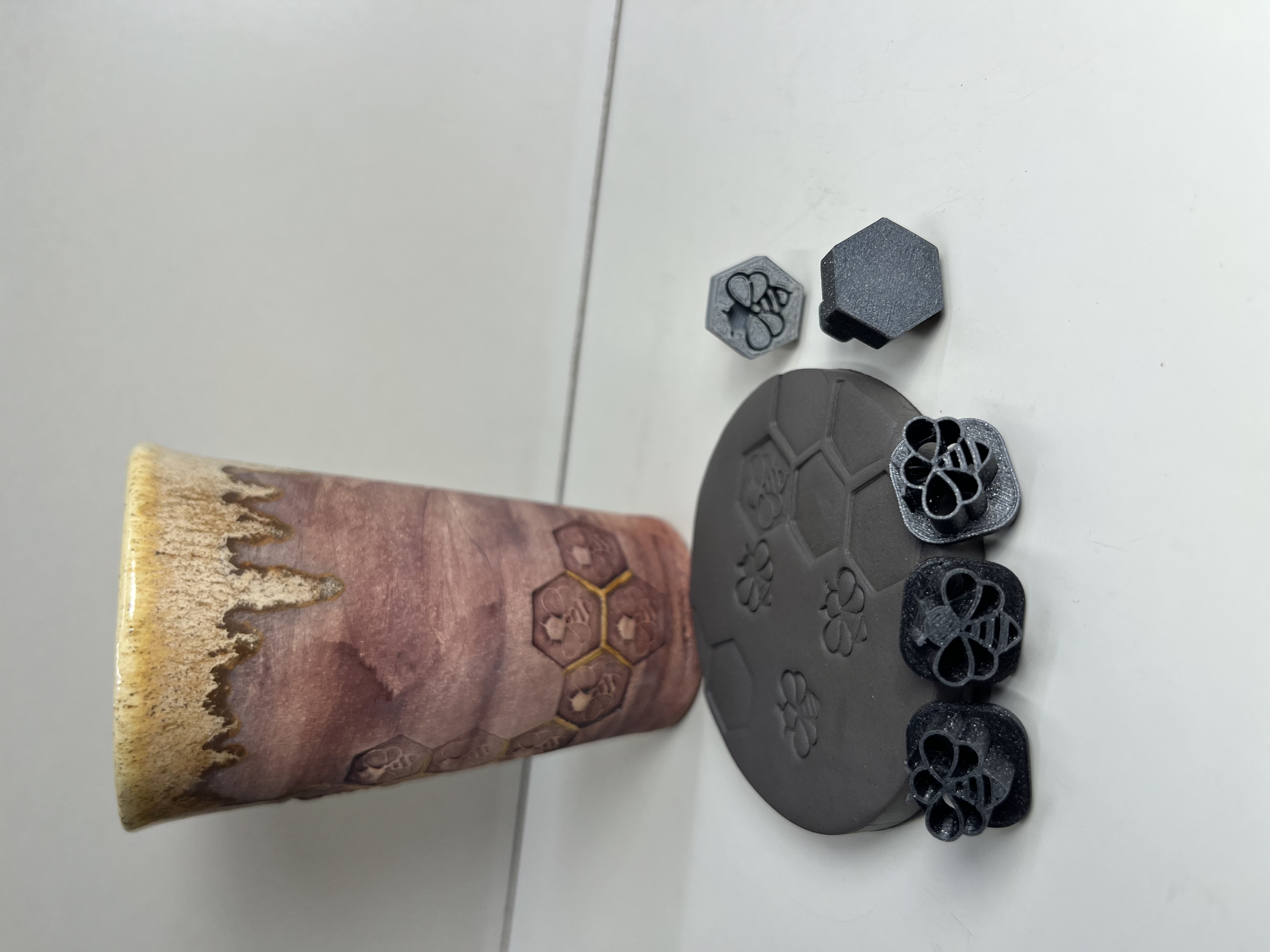 Tiskátko do keramiky/těsta - včely / ceramic/dough stamps - bees