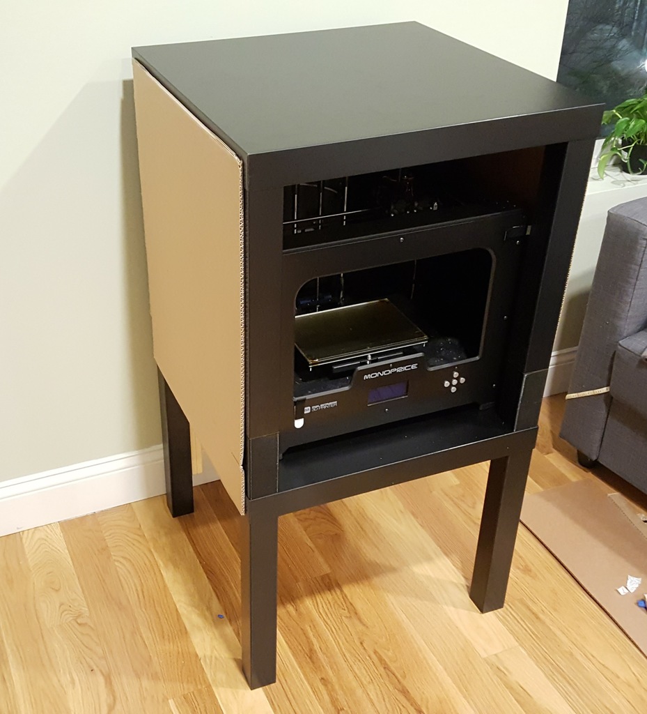 120mm tinker friendly lack riser for printer enclosure by rhoboto