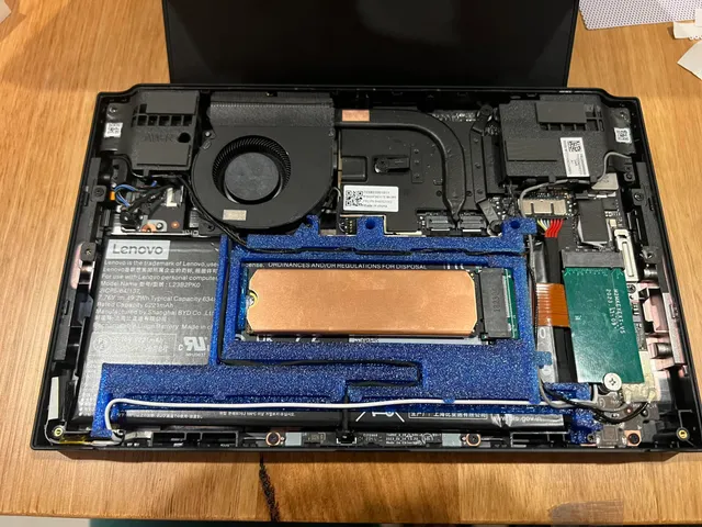 Legion Go NVME Battery Cover - heatsink