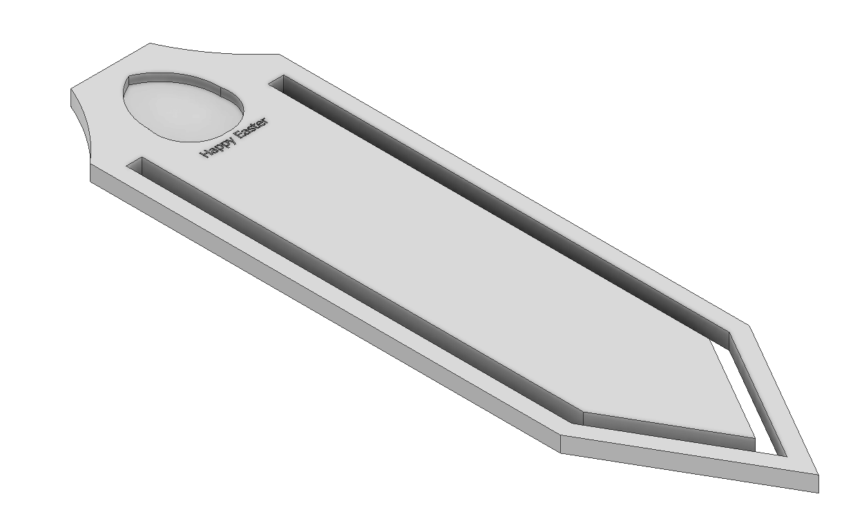 Easter book mark Thick