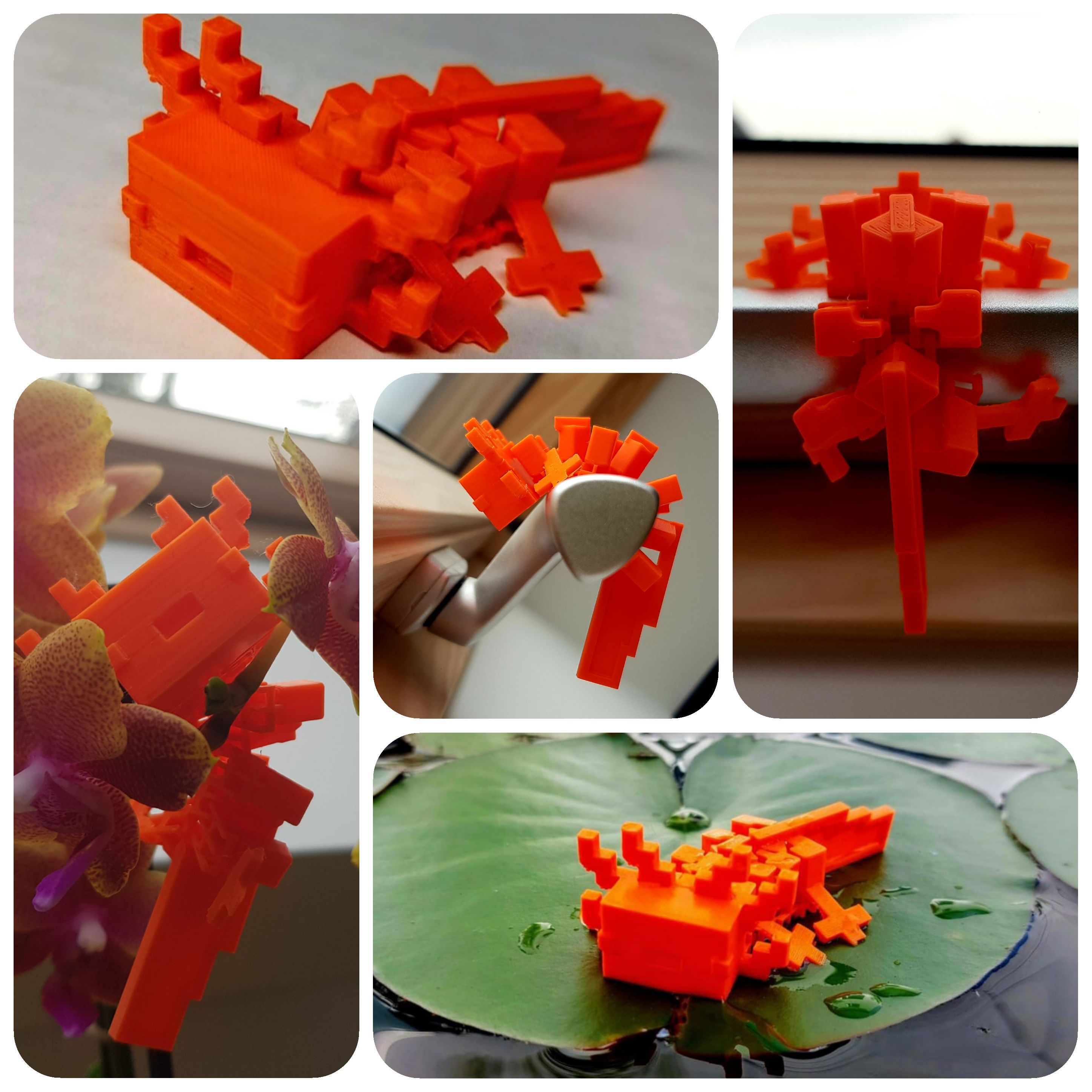Gelenkiger Minecraft Axolotl