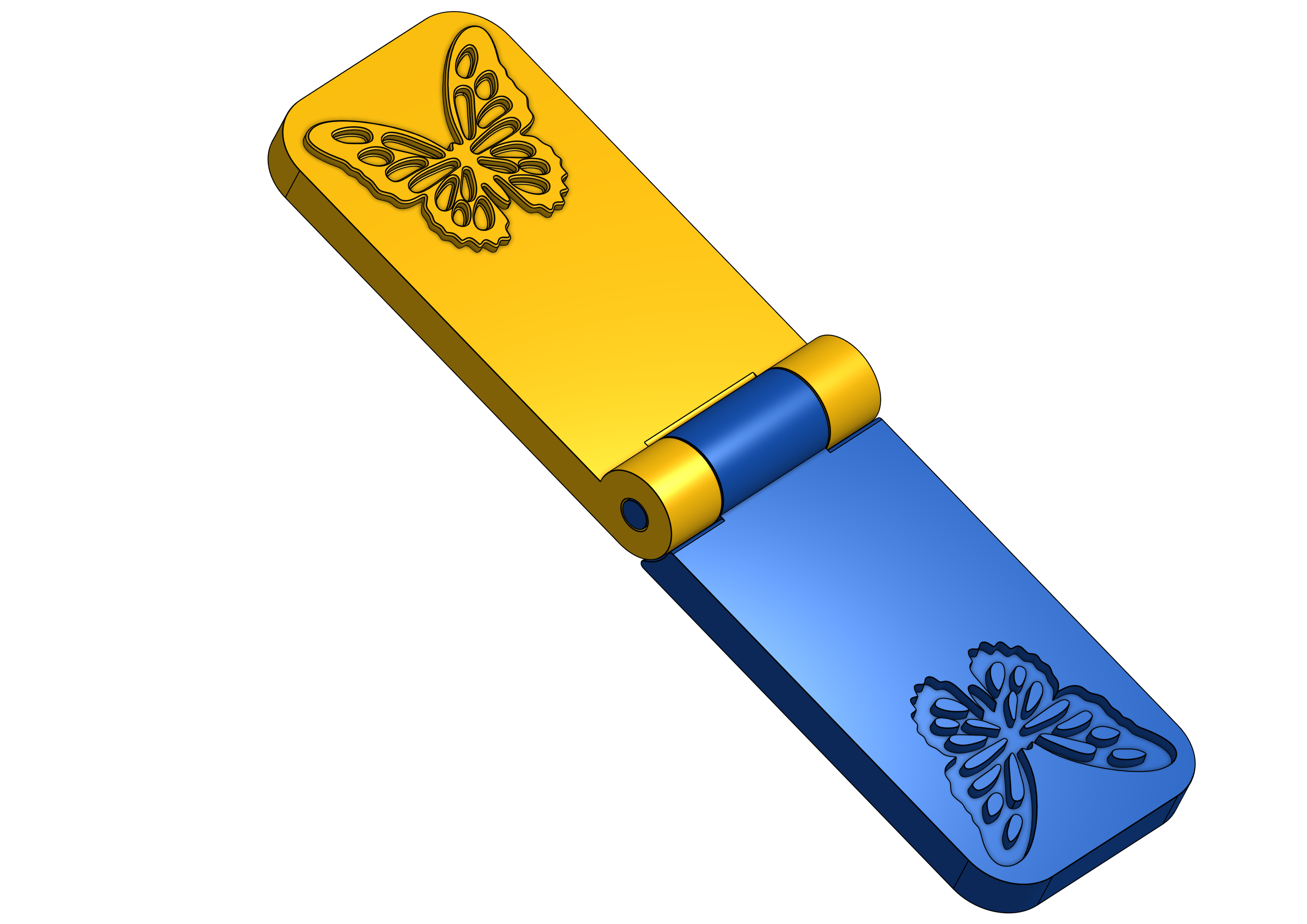 Butterfly Paper Embosser Stamp por prouting Descargar modelo STL