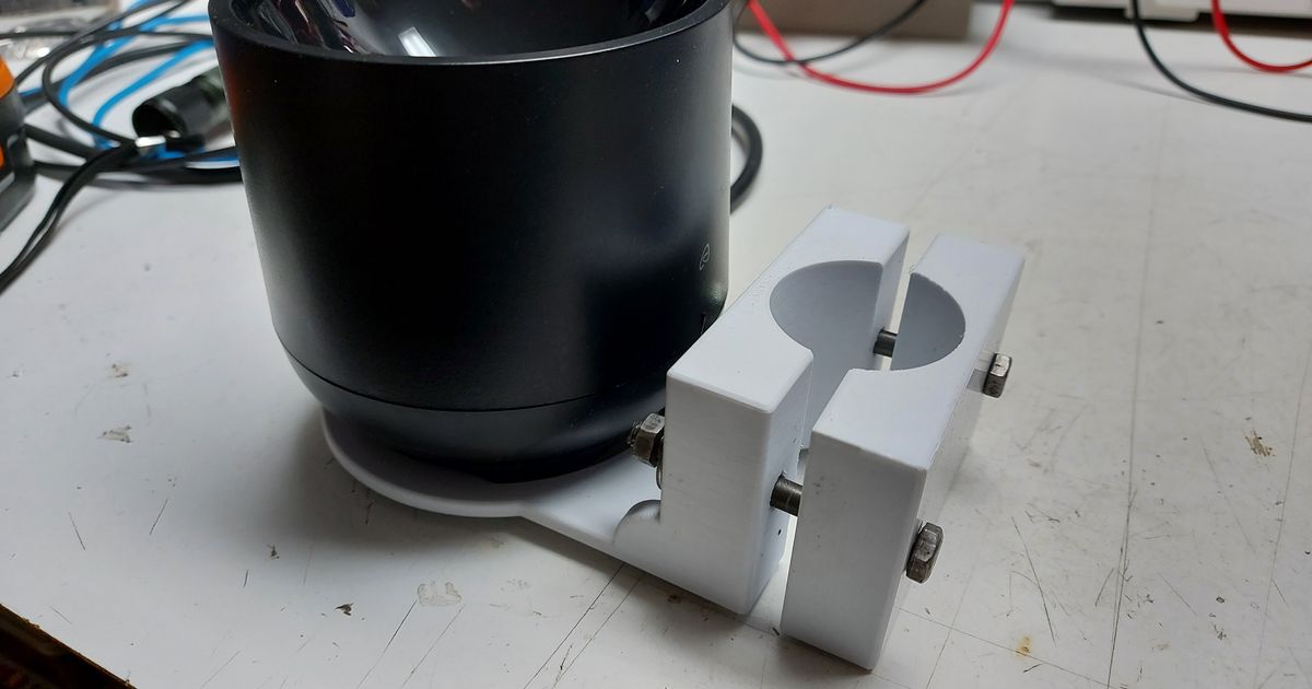 Auriol Lidl rain gauge pole holder by Alistar Download free STL model