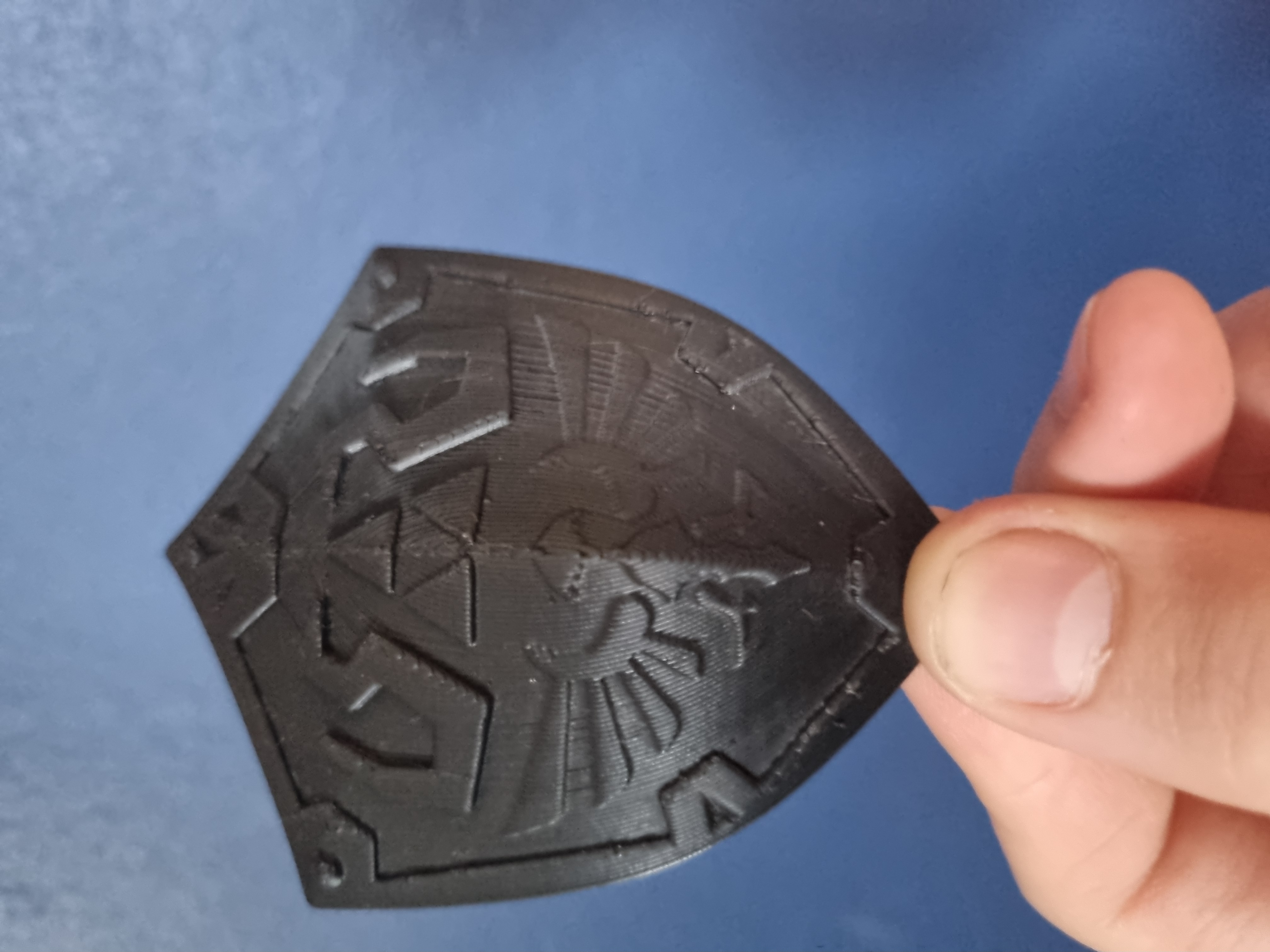 The Hylian shield From the legend of Zelda