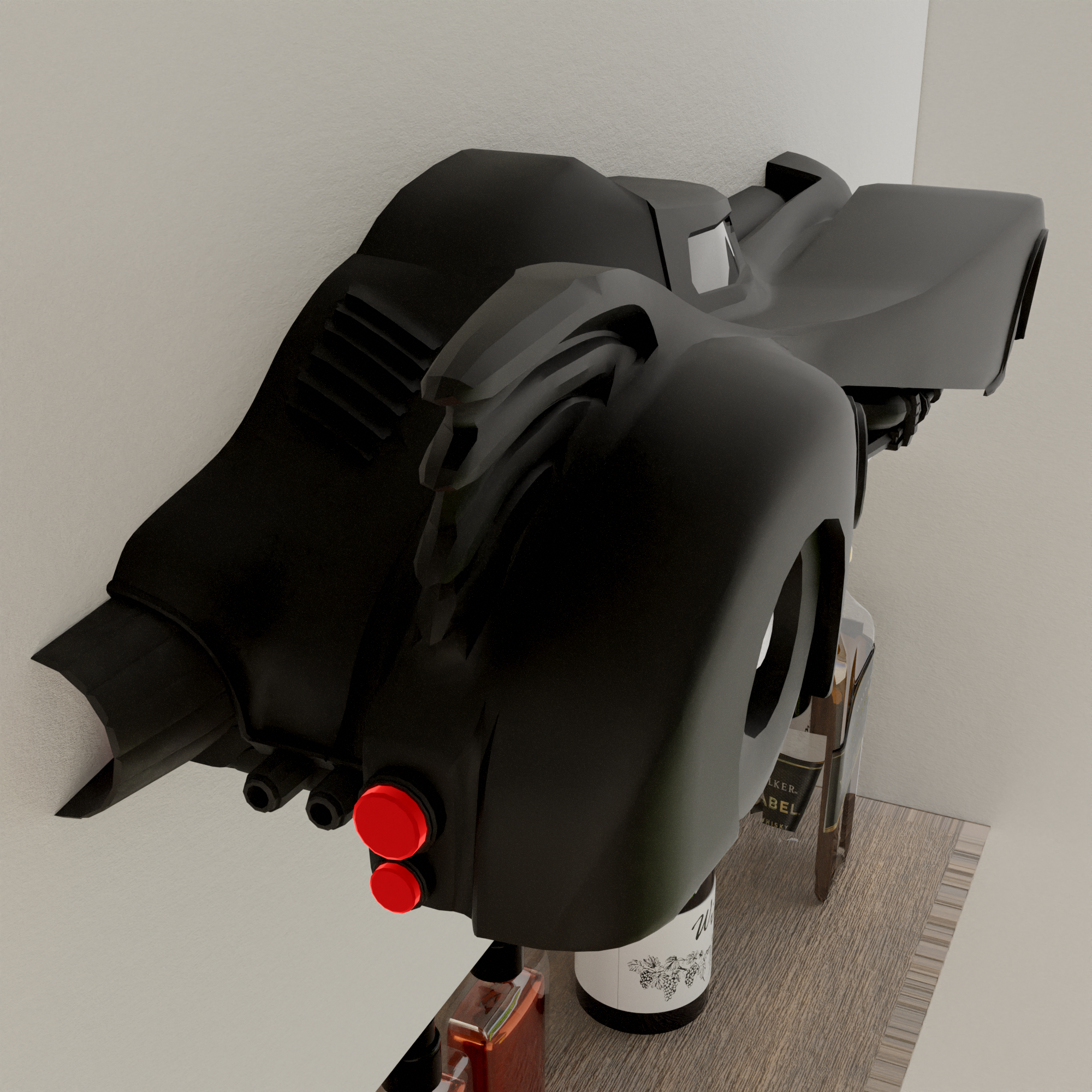Miniatura 3 do modelo 3D Batmobile 1990s Wall-mounted