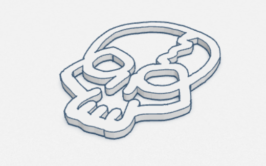 2D Skull by PrintGeD | Download free STL model | Printables.com