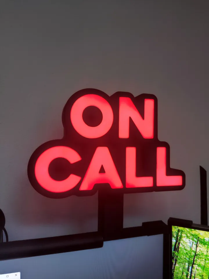 Sign ON CALL office by emazzarol | Download free STL model | Printables.com