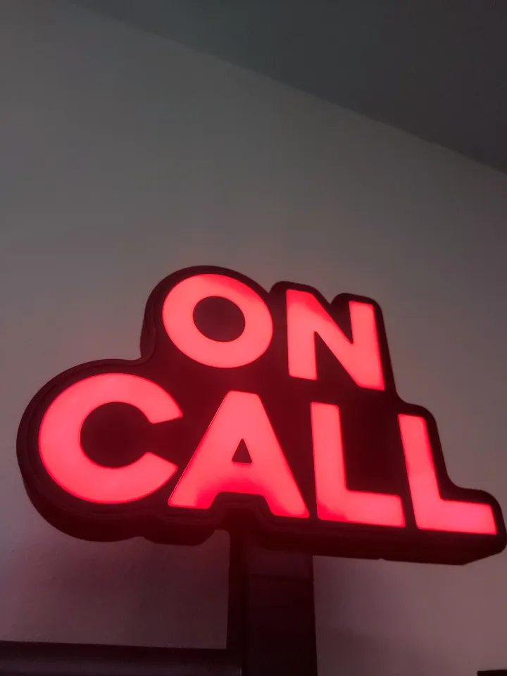 Sign ON CALL office by emazzarol | Download free STL model | Printables.com