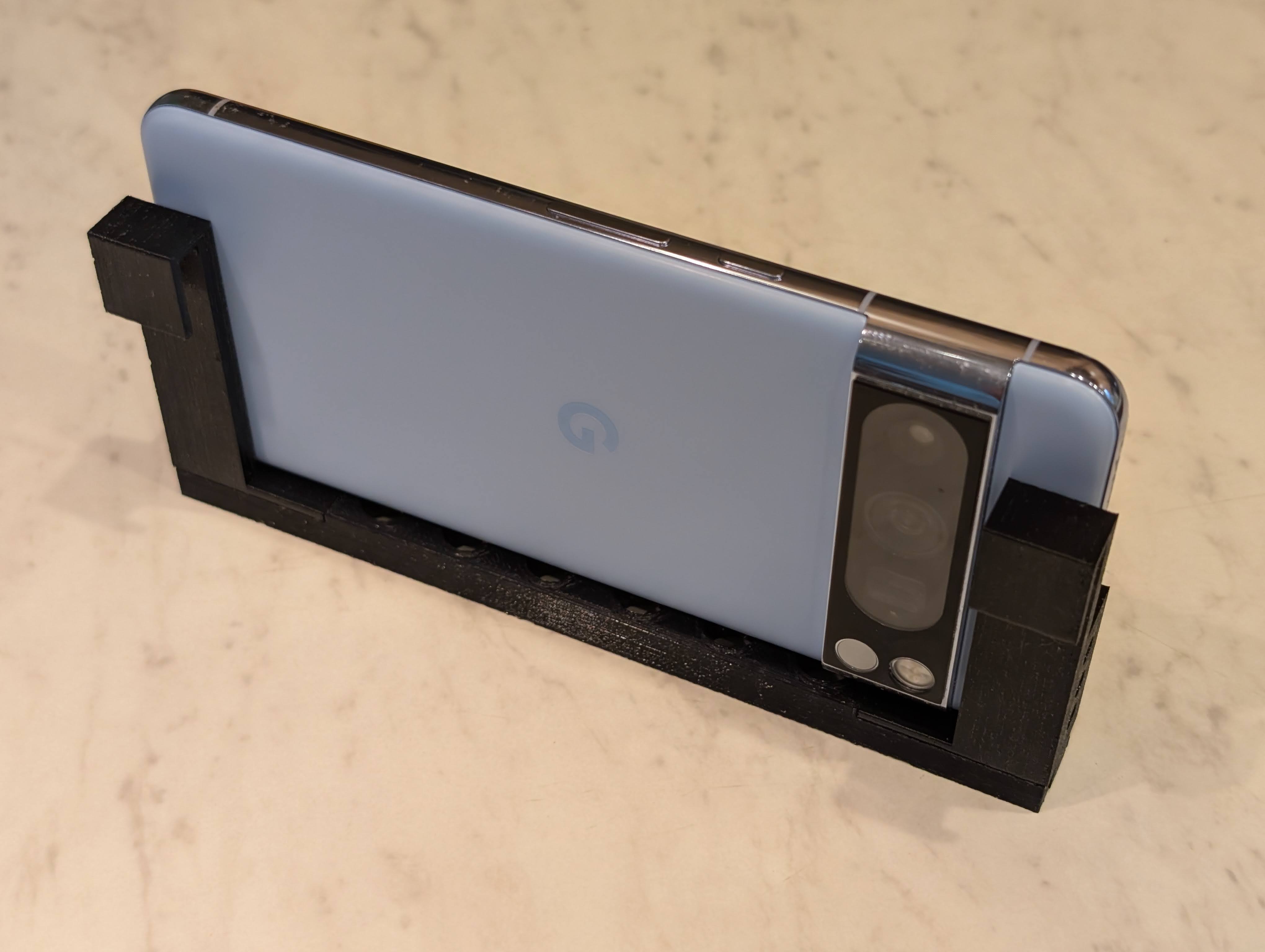 Pixel 8 Pro Webcam Mount (parametric F360 file included to tailor to your laptop)