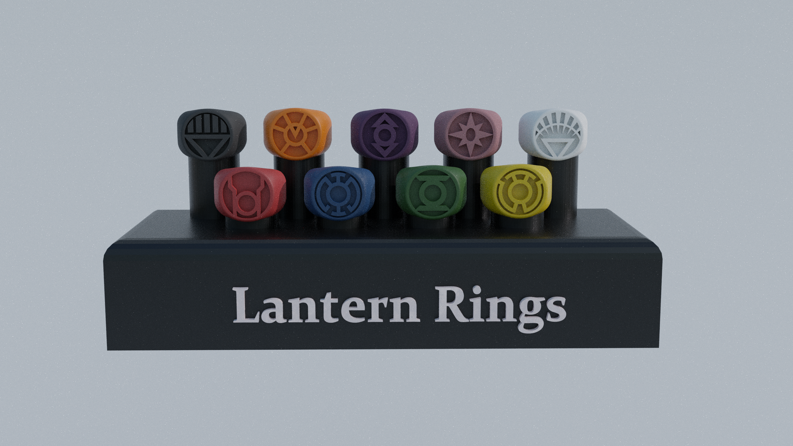 Miniatura 3 do modelo 3D Lantern Corp Rings Stand/Display
