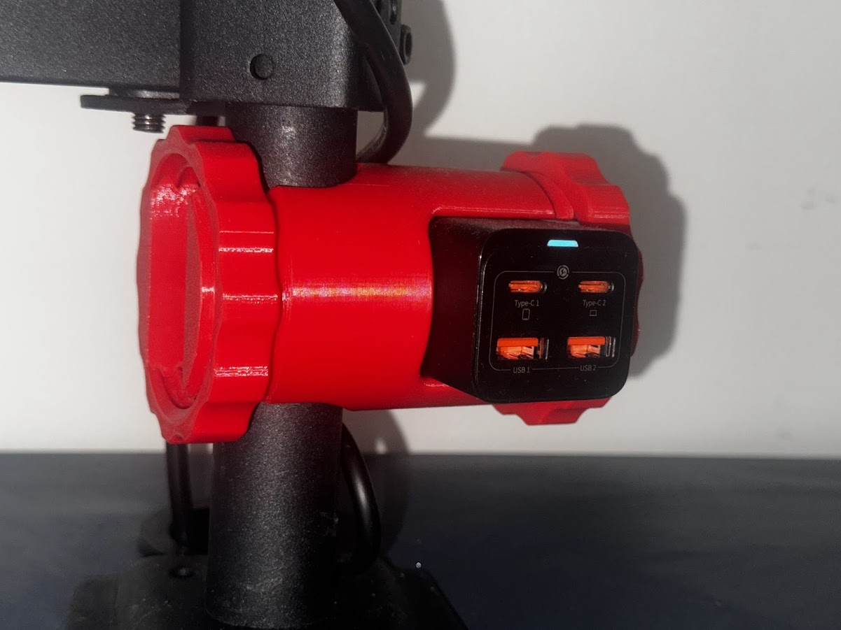 BASEUS GaN3 Pro 100W charger holder - pole/post mounted