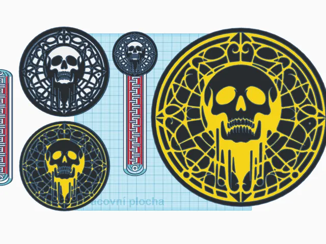 Bookmark - Skull