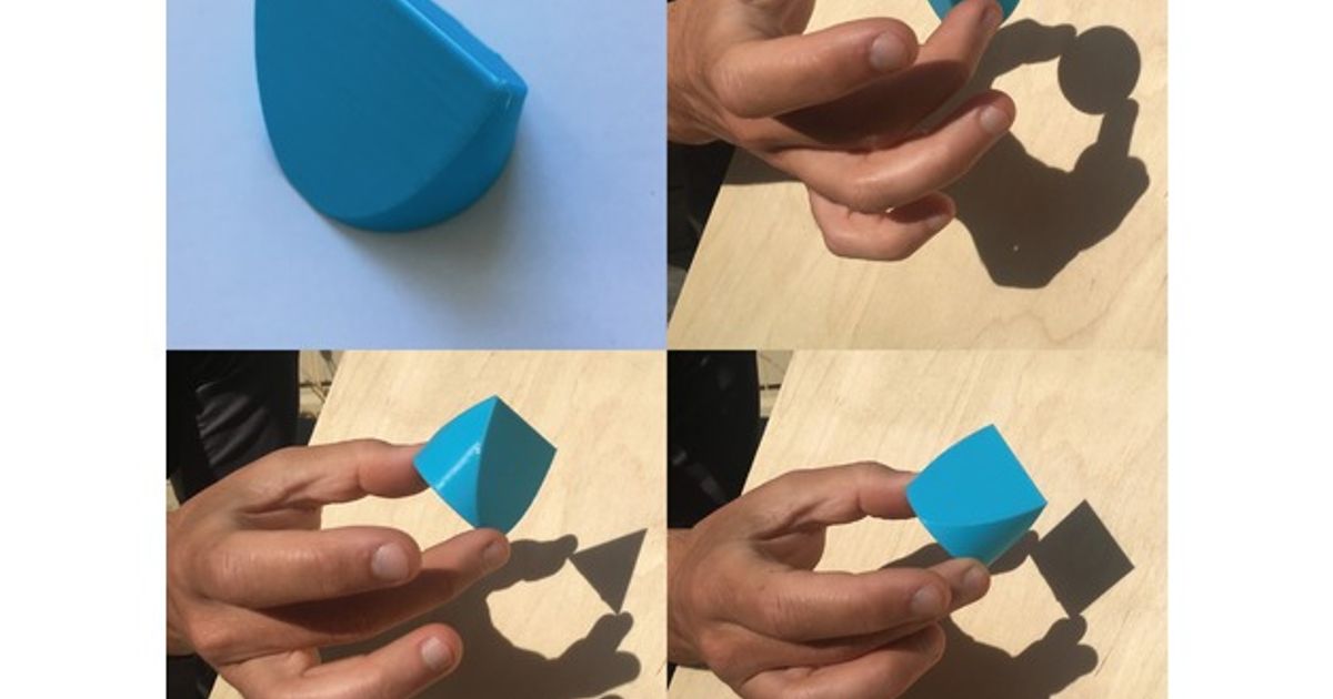a 3d physical object with light and shadows