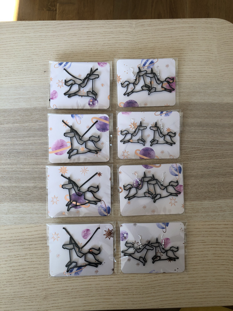 Unicorns earrings or necklace